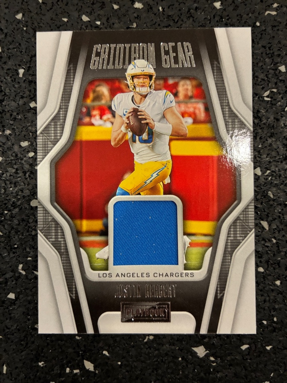 Panini Justin Herbert Card - Blue & Yellow & White